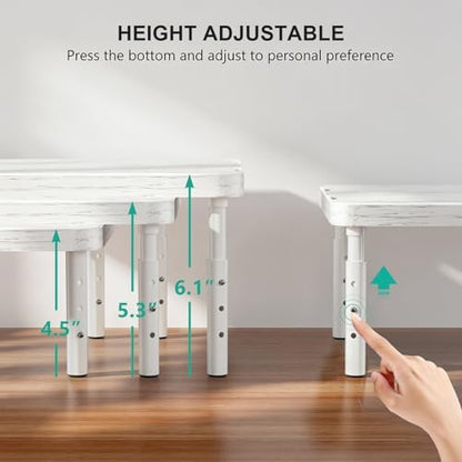 WALI Computer Monitor Stand for Desk, Adjustable Laptop Riser, up to 44 lbs