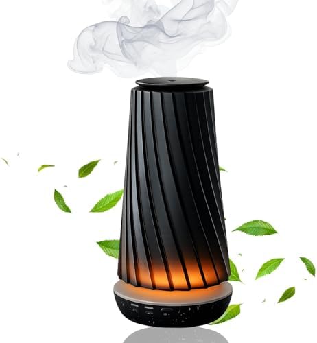 Black Pearl Smart Aroma Machine with Timer - Waterless Fragrance Oil Diffuser 100ml, Bluetooth and Manual Control, Whisper Quiet Operation, Rechargeable for Home, Office, Spa, and Hotel