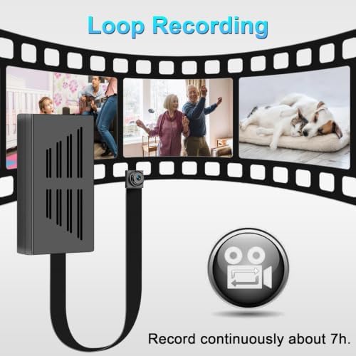 Amyway Mini Video Cameras 64GB 1080P Portable Nanny Video Recorder Cam with Motion Detection Security Cameras for Home, Car, Drone, Office