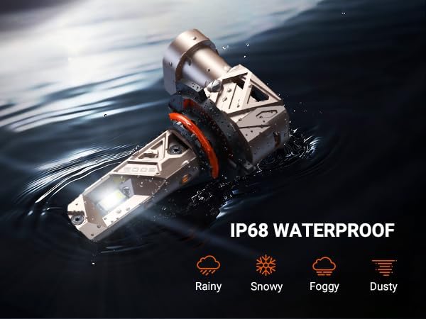 SEALIGHT 9005 H11 Lights Combo, 132,000LM Ultra-1000% Brighter S6-Pro with 2025 4th-Core LED Chips, 6500K hb3 h8 Combo or fog, Up 80,000hrs+ Lifespan, 3 Min Plug and Play,IP68, Pack of 4