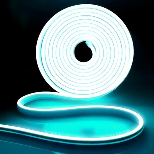 iNextStation 16.4FT 12V LED Strip Lights Ice Blue Neon Rope Light (No Plug)