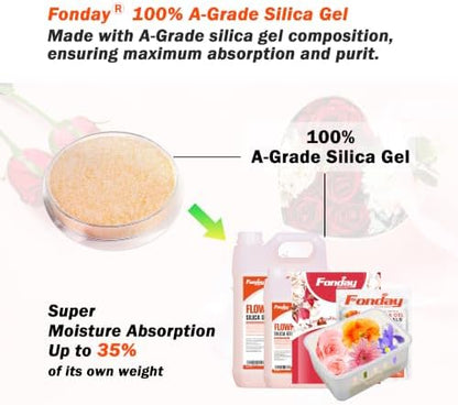 5LBS Fonday Silica Gel Flower Drying Crystals for Bouquet Preservation