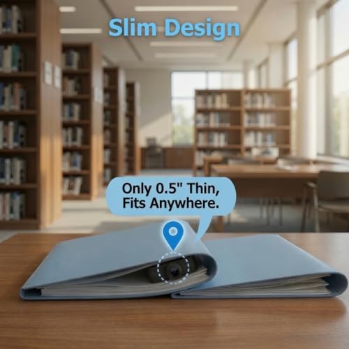 Mini Camera Wireless, 2K HD Nanny Camera with 8H Long Battery Life & Free Cloud Storage, WiFi & Offline Recording, Night Vision & Motion Detection for Pet/Home Monitoring