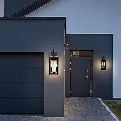 19" Large Outdoor Wall Lights, Modern Waterproof Exterior Lighting Fixtures