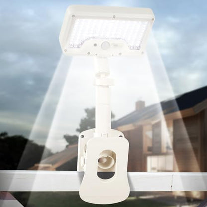 Clip On Solar Motion Lights Outdoor,360°Rotatable Fence Lights(1Pack,6000K)