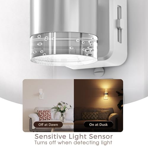 Briignite Night Light, 2 Pack Dimmable Night Lights Plug into Wall