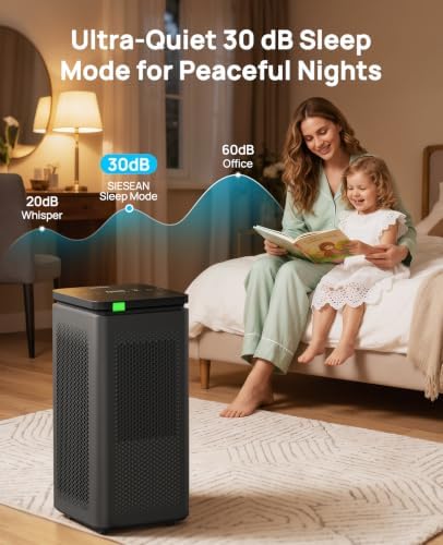Hepa Air Purifiers for Home up to 3600 Ft², 235 CADR, 30dB Quiet Operation