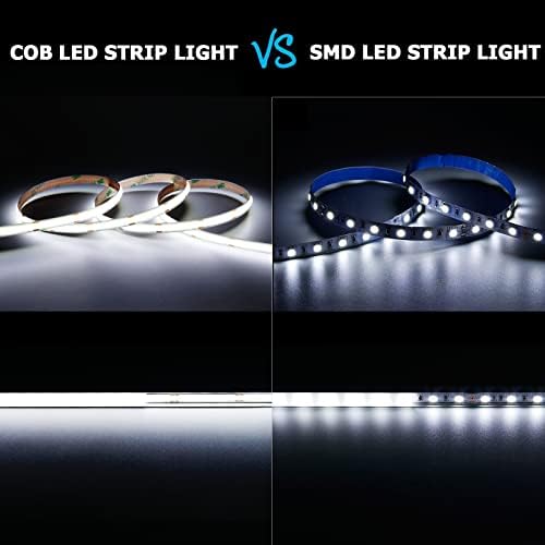 32.8ft/10M 24V COB LED Strip Cool White 6000K 3840LEDs 6800lm CRI 93+