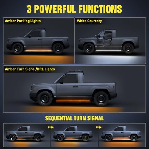 Nilight 48 Inch LED Running Board Lights 2 PCS