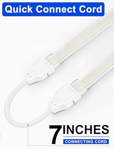 Lamomo COB LED Strip Lights, 32.8Ft White Dimmable Self-Adhesive Led Rope Light with Remote, Flexible Cuttable Waterproof 6000K Silicone Neon Tape Light for Bedroom,Indoor, Cabinet, 10mm Width