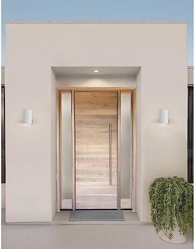 Progress Lighting Cylinder Outdoor Wall Light, White