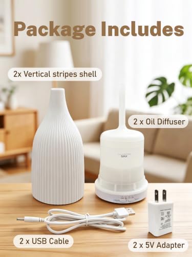 TTJ 70ml Ultrasonic Essential Oil Diffuser with LED Night Light
