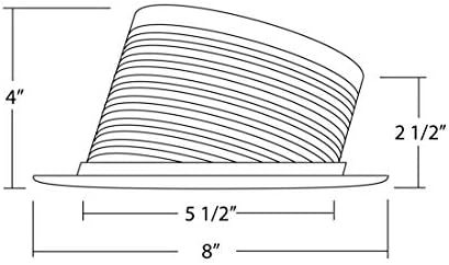 Nicor Lighting 6 in. White Recessed Slope Trim with Baffle (17711) (Pack of 12)