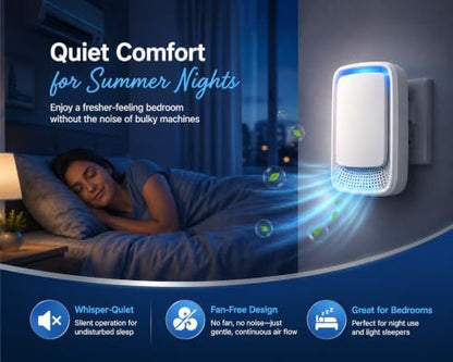 8Pack Plug-In Air Ionizers for Home,2026 Summer Multi-Room Ionic Air Purifiers,Filterless Mini Air Fresheners for Pet Odors,Smoke Smell,Plug In Air Purifier for Bedroom,Kitchen,Office and Basement
