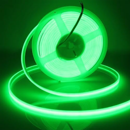LEDENET COB LED Strip Lights Waterproof IP67 DC12V 16.4ft 480LEDs/m Green