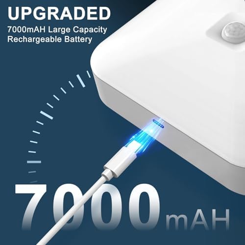 Rechargeable Motion Sensor Ceiling Light with Remote, 3000K-6000K 3 Pack