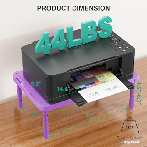 WALI Computer Monitor Stand for Desk, Adjustable Laptop Riser, up to 44 lbs