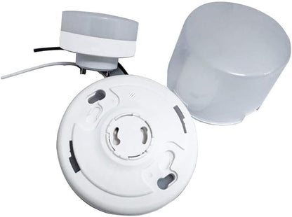 CRIOO GU24 LED Light Bulb with Lampshade, UL Listed, 9W 60W Equiv, 2700K, 800LM, 2 Prong Twist Lock for Kitchen Closet
