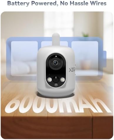 Xega 4G LTE Cellular Security Camera Indoor Wireless, 2K No WiFi Camera