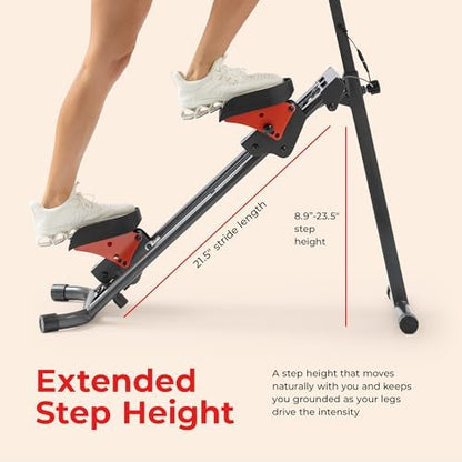 Sunny Health & Fitness Stair Stepper & Climber Exercise Equipment for Home Workout, Compact Cardio Training Machine