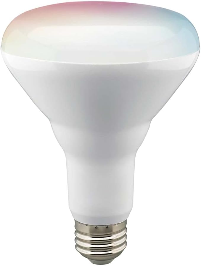 Satco S11255 Starfish BR30 WiFi Smart LED Light Bulb, Works with Siri, Alexa, Google Assistant, SmartThings, 9.5 Watt, 120 Volt, 800 Lumens, Color Changing & Tunable White