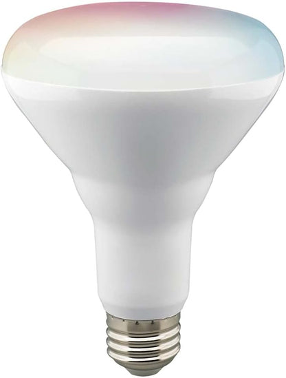 Satco S11255 Starfish BR30 WiFi Smart LED Light Bulb, Works with Siri, Alexa, Google Assistant, SmartThings, 9.5 Watt, 120 Volt, 800 Lumens, Color Changing & Tunable White