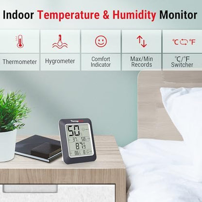 TempPro TempAir Digital Hygrometer Indoor Thermometer Humidity Monitor