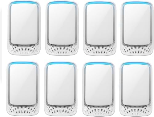 8Pack Plug-In Air Ionizers for Home,2026 Summer Multi-Room Ionic Air Purifiers,Filterless Mini Air Fresheners for Pet Odors,Smoke Smell,Plug In Air Purifier for Bedroom,Kitchen,Office and Basement