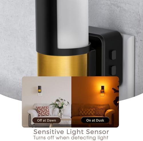 Briignite Night Lights Plug into Wall 2 Pack Dimmable 3CCT Night Light