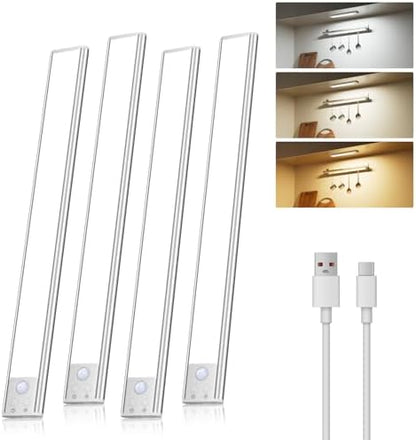 Diomart Under Cabinet Lights Wireless, Motion Sensor Night Lights, 4 Pack