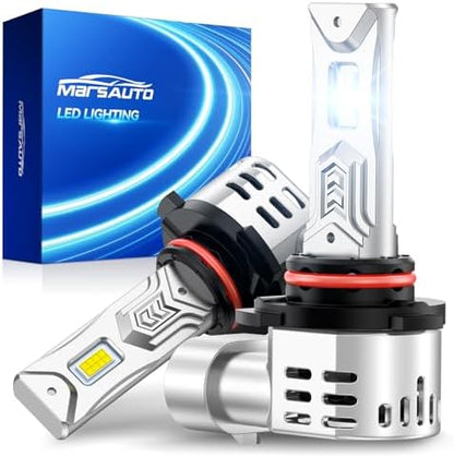 9006/HB4 Light Bulbs, 60,000LM 1200% Brightness, 80000+ Hours Lifespan, 6500K Pure White H13/9008 Light Conversion Kits, Plug N Play, Pack of 2