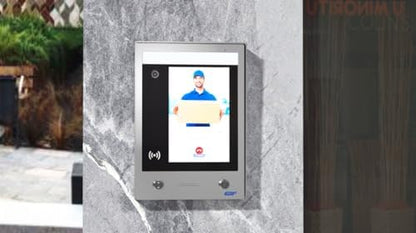 GBF SentryLink Smart Full IP Video Door Station/Smart Video Intercom System for 8-1000 Units Apartment (Surface Mounted)- 1080P HD Camera, Control Two Locks remotely, Built-in Card Reader