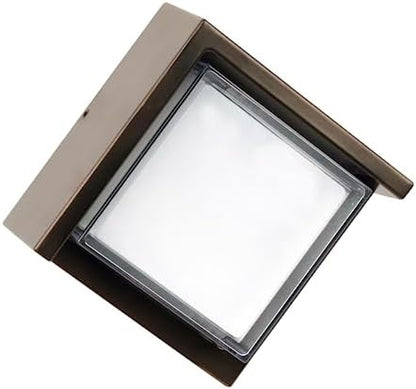 Feit Electric S5sqwm/830/Ddbz 7.5 Watt 500 Lumen 3000 Kelvin Bronze Dusk to Dawn Square Led Wall Light