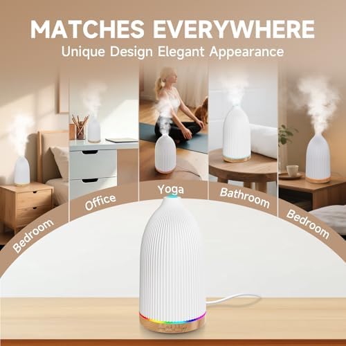 URPOWER 150mL Essential Oil Diffuser Small Scent Diffuser for Home
