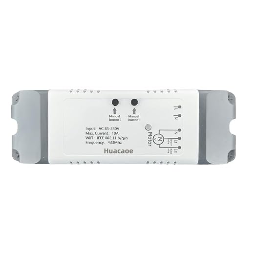 Smart WiFi Relay Switch 10A|Forward/Reverse Motor Controller|Compatible with Alexa & eWeLink|for Linear Actuator, Electric Curtain, Garage Door AC85-250V|Compatible with Alexa