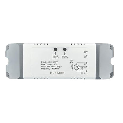 Smart WiFi Relay Switch 10A|Forward/Reverse Motor Controller|Compatible with Alexa & eWeLink|for Linear Actuator, Electric Curtain, Garage Door AC85-250V|Compatible with Alexa