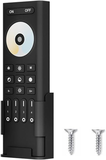 RC02RFB Wireless 2.4G RF 4 Zone CCT Dual White Wall Mounted & Mobile Smart Remote Powered by 2XAAA Batteries 3V Work with C02W C02Z C02RF Controller
