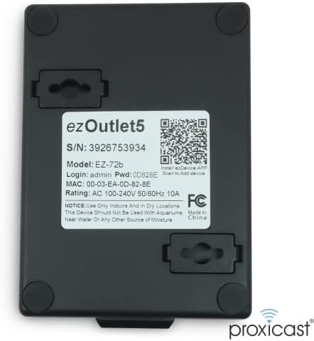 ezOutlet5 - Internet Enabled IP & WiFi Remote Power Switch with Auto Reboot