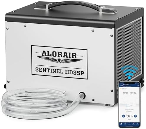 ALORAIR Smart Wi-Fi 70 Pints Crawlspace Dehumidifier with Pump Compact Unit