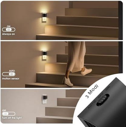 JandCase Motion Sensor Night Light, Night Lights Plug into Wall