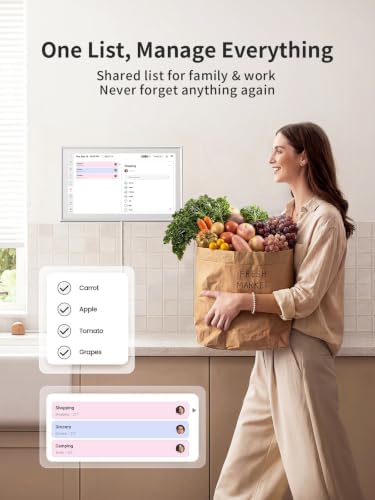 Airzeen 10.1" Digital Wall Calendar, No Subscription Smart Family Planner