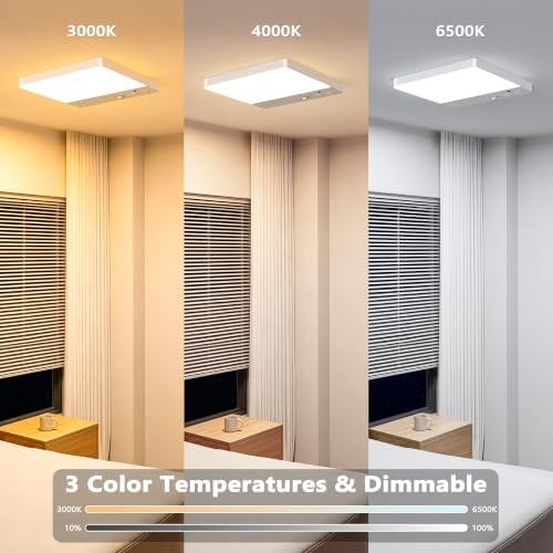 BrizLabs Magnetic LED Ceiling Light 2 Pack, USB-C Rechargeable & Wireless