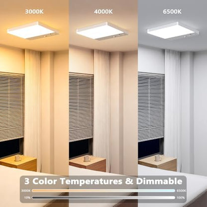 ODEETRONIC Rechargeable Motion Sensor Ceiling Light Closet, 2 Pack Wireless
