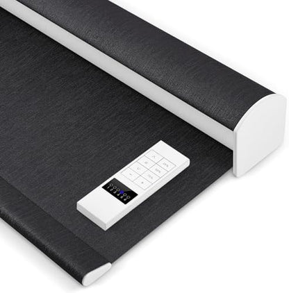 ZSHINE Motorized Blackout Roller Shades Remote Control Rechargeable(82164F)