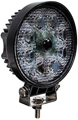 Buyers Products 8883110 Round Combination Backup Camera/LED Flood Light, for Work Trucks and Vans, Off-Roading for ATVs and UTVs, Lightbar Accessories, Clear