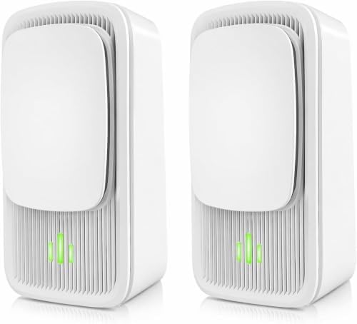 Plug In Air Ionizers - Quiet Negative Ion Small Air Purifier 2 Pack