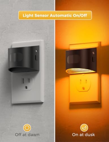 L LOHAS LED Night Light with Motion Sensor & Dusk to Dawn Sensor, 3CCT