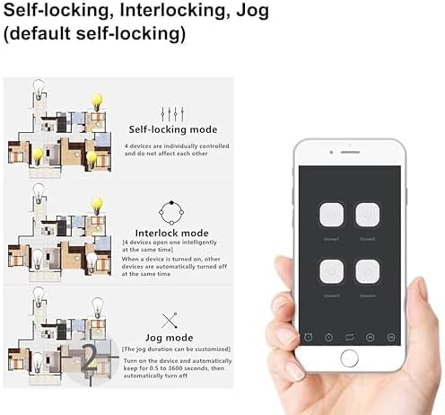 Zigbee 4CH DC7-32V USB 5V Relay Smart Switch Module,Wireless APP Remote Control with Inching/Self-Lock/Interlock modle，Works with Tuya Zigbee Gateway，Alexa，Google Home (Required ZigBee Hub)