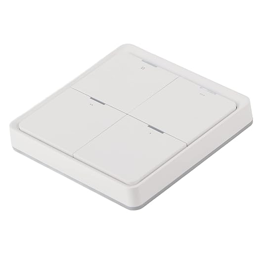 Zopsc Wireless Scene Switch, ZigBee Smart Wall Switch, 4-Way Panel with Mobile Phone APP Control, Intelligent Scene Controller for Home Automation