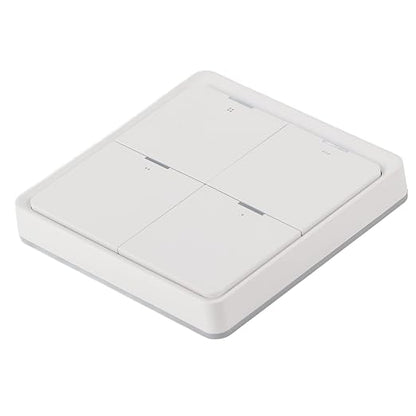 Zopsc Wireless Scene Switch, ZigBee Smart Wall Switch, 4-Way Panel with Mobile Phone APP Control, Intelligent Scene Controller for Home Automation